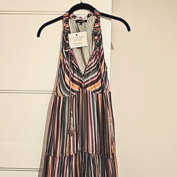 Hartly Love Sam Striped Sleeveless Multi-Color Long Dress sz xs - Picture 12 of 13
